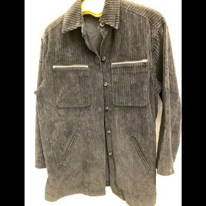 Corduroy bottom up black shaket